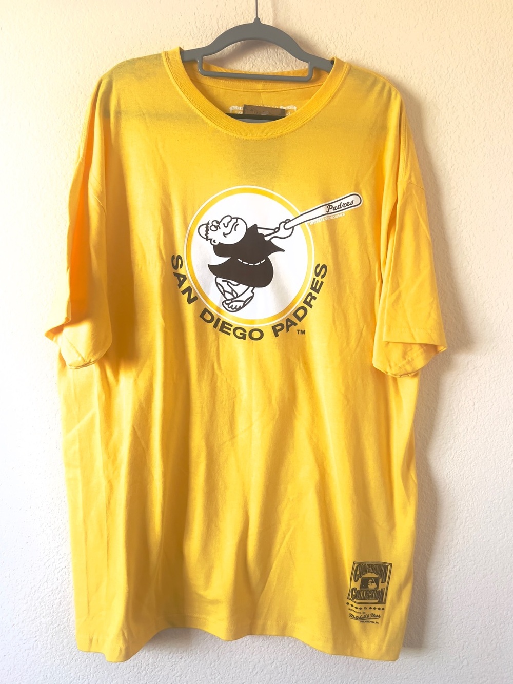 NWT-San Diego Padres Yellow Graphic Tee